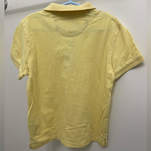 Burberry Yellow Polo T Shirt with 2 Buttons / Logo  (Unisex) Size 8Y - Picture 2 of 6